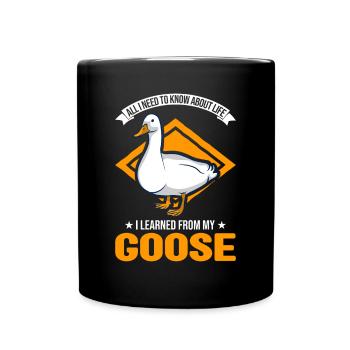Geese Gift Goose Lovers Goose Breeders - Full Colour Mug - black - Front