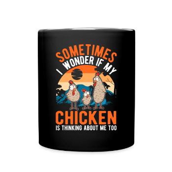 Chickens Chicken Breeding Chicken Farmer Farmer - Full Colour Mug - black - Front