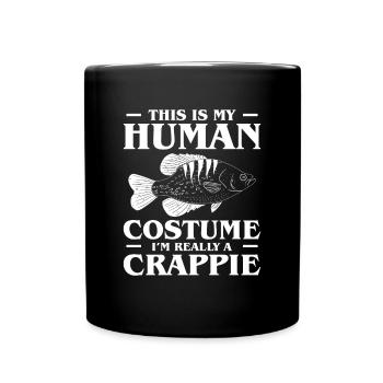 C’est mon costume humain Je suis vraiment une merde - Mug uni - noir - Devant
