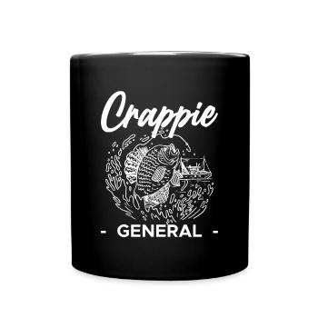 Crappie General Shirt Geschenk - Tasse einfarbig - Schwarz - Vorne