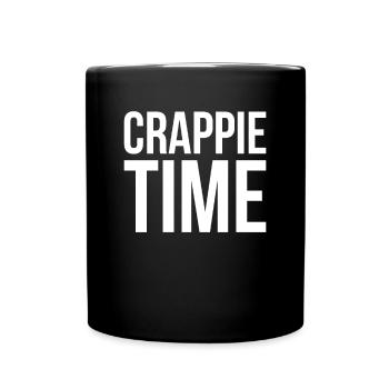 Crappie Time - Tasse einfarbig - Schwarz - Vorne