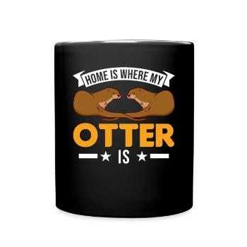 Otter Home otter Sea otter - Full Colour Mug - black - Front