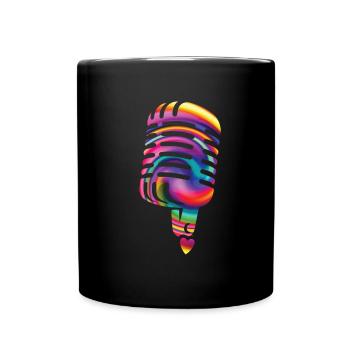 Singen - Tasse einfarbig - Schwarz - Vorne