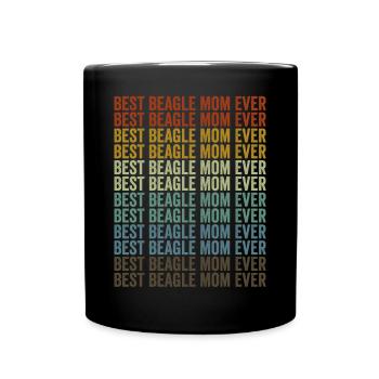 Meilleure maman Beagle Ever Beagle Dog Beagle - Mug uni - noir - Devant