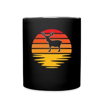 Moose Retro - Mug uni - noir - Devant
