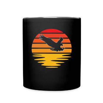 Eagle Retro - Full Colour Mug - black - Front