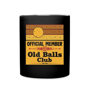 Tenue d’anniversaire officielle du Old Balls Club pour - Mug uni - noir - Devant