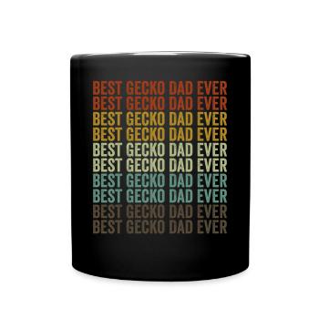 Meilleur père gecko jamais lézard père ge - Mug uni - noir - Devant