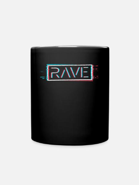 Techno Rave Festival Electro Music Raver - Mug uni - noir