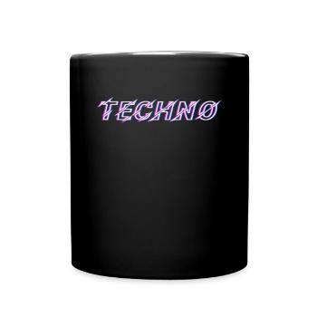 Techno Rave Festival Electro Musik Raver - Tasse einfarbig - Schwarz - Vorne