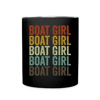 Boot Girl Bootfahren Boot Girl - Tasse einfarbig - Schwarz - Vorne