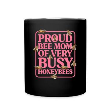 Imker Bienen | Bienenzüchter Bienenzucht Geschenk - Tasse einfarbig - Schwarz - Vorne