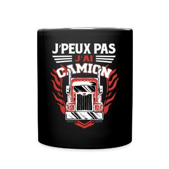 Poids Lourd | Camion | Routier | Camionneur - Mug uni - noir - Devant
