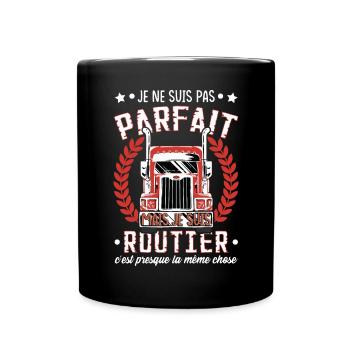 Camion | Camionneur | Poids Lourd | Routier - Mug uni - noir - Devant