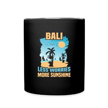 Bali Indonesien Strandurlaub am Meer - Tasse einfarbig - Schwarz - Vorne