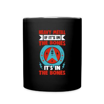 Heavy metal musicians in a band hard rock music - Full Colour Mug - black - Front
