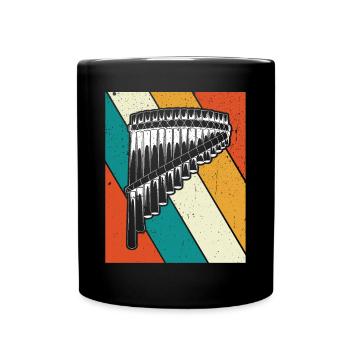 Panflute Panflute player Panflutist - Full Colour Mug - black - Front