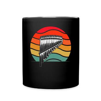 Panflute Panflute player Panflutist - Full Colour Mug - black - Front