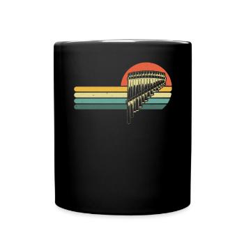 Panflute Panflute player Panflutist - Full Colour Mug - black - Front