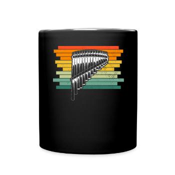 Panflute Panflute player Panflutist - Full Colour Mug - black - Front