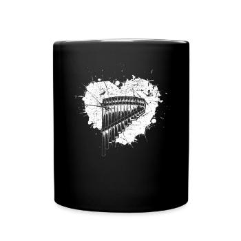 Panflute Panflute player Panflutist - Full Colour Mug - black - Front