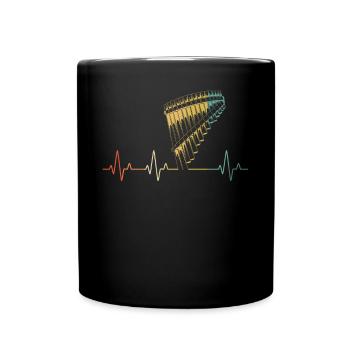 Panflute Panflute player Panflutist - Full Colour Mug - black - Front
