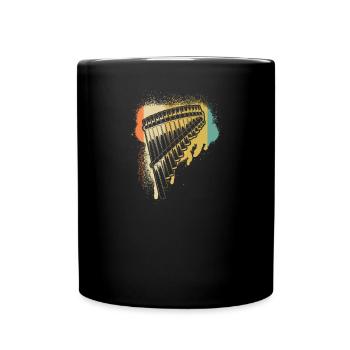 Panflute Panflute player Panflutist - Full Colour Mug - black - Front