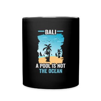 Bali Indonesien Strandurlaub am Meer - Tasse einfarbig - Schwarz - Vorne