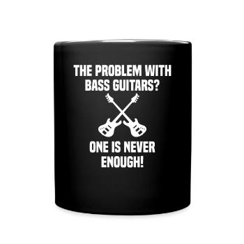 Guitariste Basse Musique Instrument de basse - Mug uni - noir - Devant