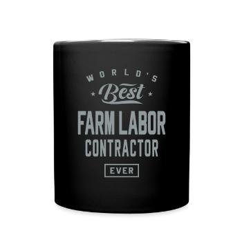 Farm Labor Contractor Funny Job Occupation - Full Colour Mug - black - Front
