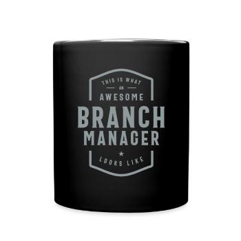 Branch Manager Funny Job Occupation - Full Colour Mug - black - Front