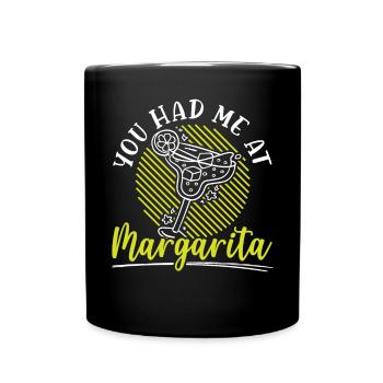 Tu m’as eu au cocktail de boissons alcoolisées Margarita - Mug uni - noir - Devant