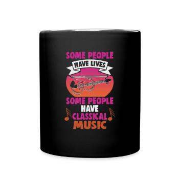 Klassische Musik Orchester Musiker - Tasse einfarbig - Schwarz - Vorne