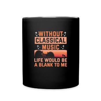 Klassische Musik Orchester Musiker - Tasse einfarbig - Schwarz - Vorne