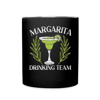 Margarita Drinking Team Alcoholic Drink Cocktail - Full Colour Mug - black - Front
