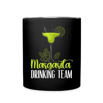 Margarita Drinking Team Alcoholic Drink Cocktail - Full Colour Mug - black - Front