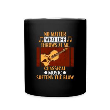Klassische Musik Orchester Musiker - Tasse einfarbig - Schwarz - Vorne