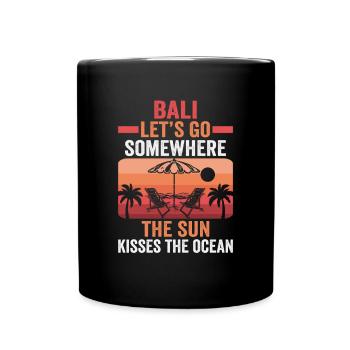 Bali Indonesien Strandurlaub am Meer - Tasse einfarbig - Schwarz - Vorne