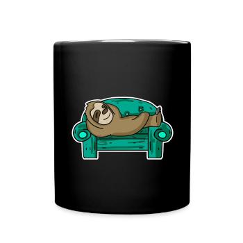 Paresseux paresseux - Mug uni - noir - Devant