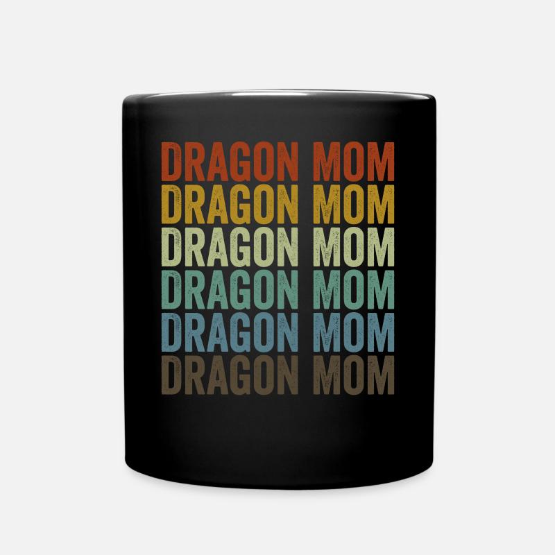 Dragon Mom Bartagame Eidechsenliebhaberin Dragon W - Tasse einfarbig - Schwarz