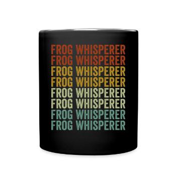 Froschflüsterer Frosch-Liebhaber - Tasse einfarbig - Schwarz - Vorne
