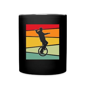 Rétro monocycle - Mug uni - noir - Devant