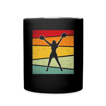Cheerleading Rétro - Mug uni - noir - Devant