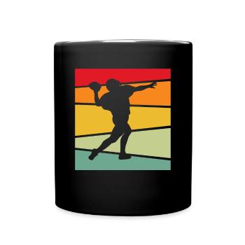 Football Rétro - Mug uni - noir - Devant