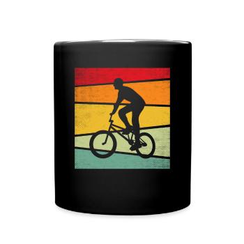 BMX Retro - Tasse einfarbig - Schwarz - Vorne