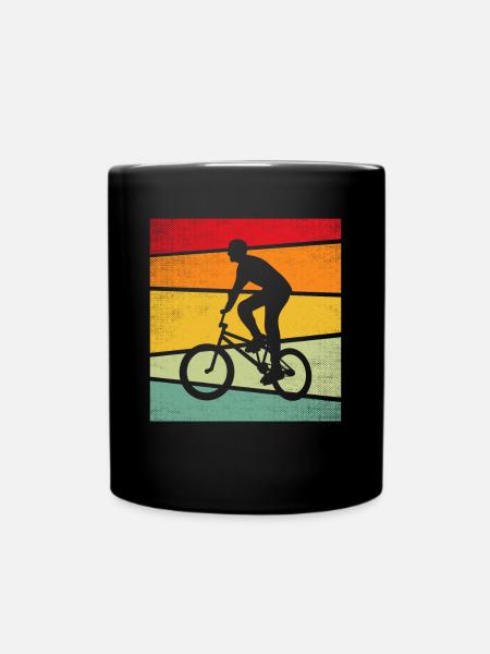 BMX Retro - Tasse einfarbig - Schwarz