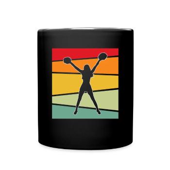 Cheerleading Rétro - Mug uni - noir - Devant