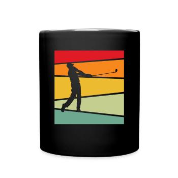 Golf Retro - Full Colour Mug - black - Front