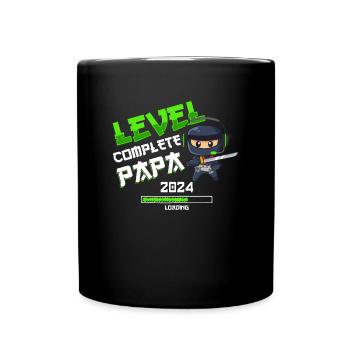 Level Complete PAPA 2023 Loading Gaming Ninja - Tasse einfarbig - Schwarz - Vorne