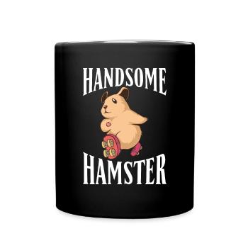 Hamster Liebhaber Hamster Geschenk - Tasse einfarbig - Schwarz - Vorne